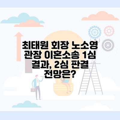 최태원 회장 노소영 관장 이혼소송 1심 결과, 2심 판결 전망은?