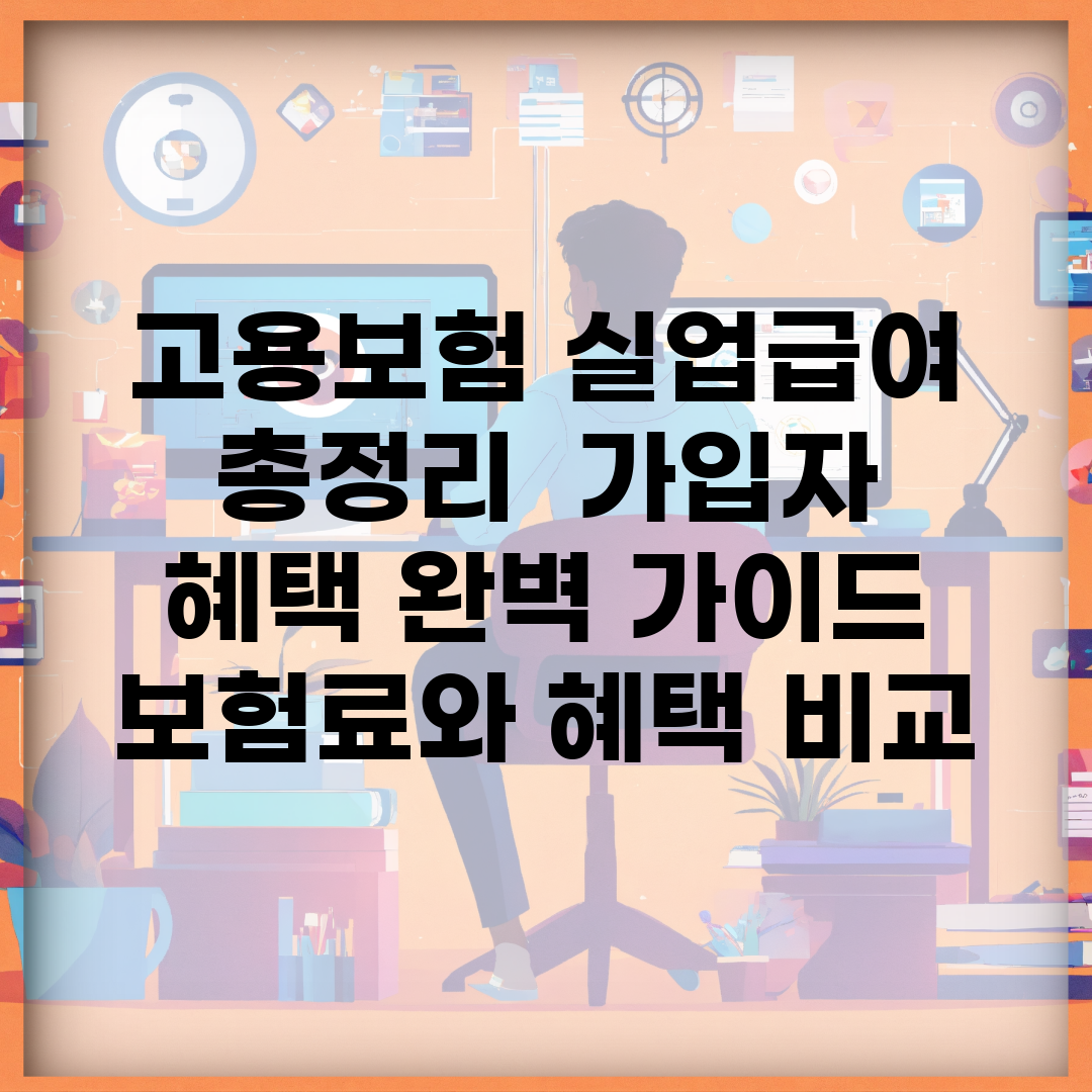 고용보험 실업급여 총정리 | 가입자 혜택 완벽 가이드 | 보험료와 혜택 비교