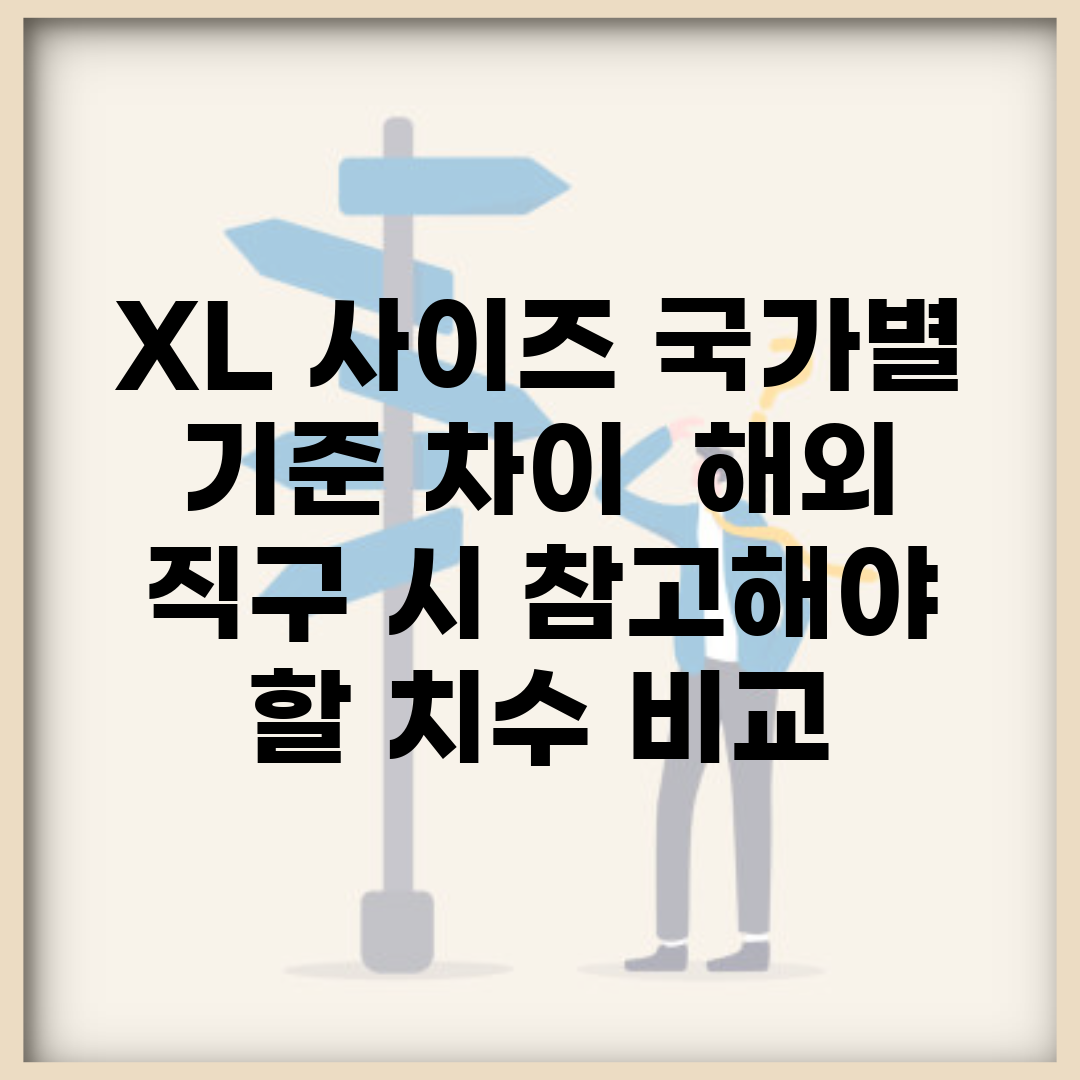 XL 사이즈 국가별 기준 차이 | 해외 직구 시 참고해야 할 치수 비교