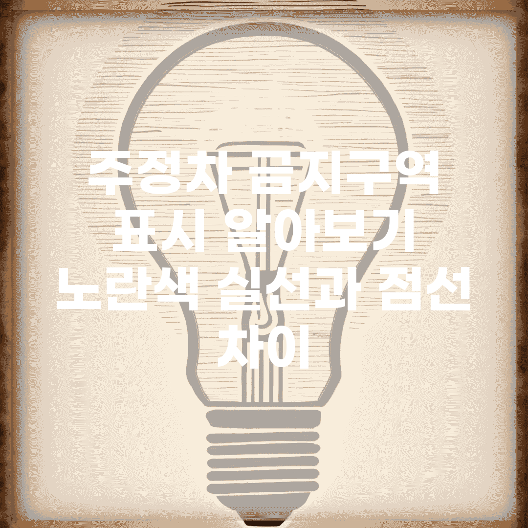 주정차 금지구역 표시 알아보기 | 노란색 실선과 점선 차이
