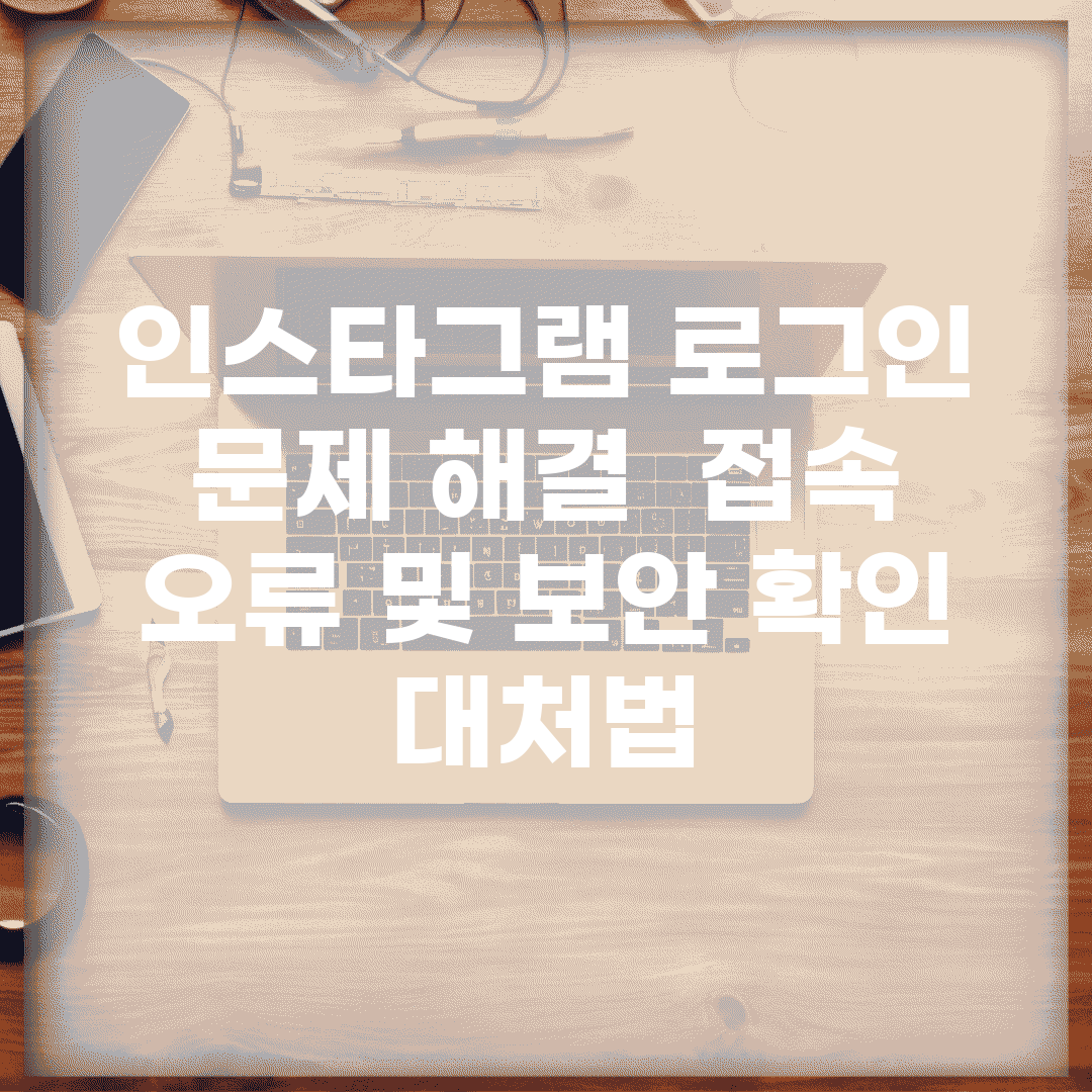 인스타그램 로그인 문제 해결 | 접속 오류 및 보안 확인 대처법