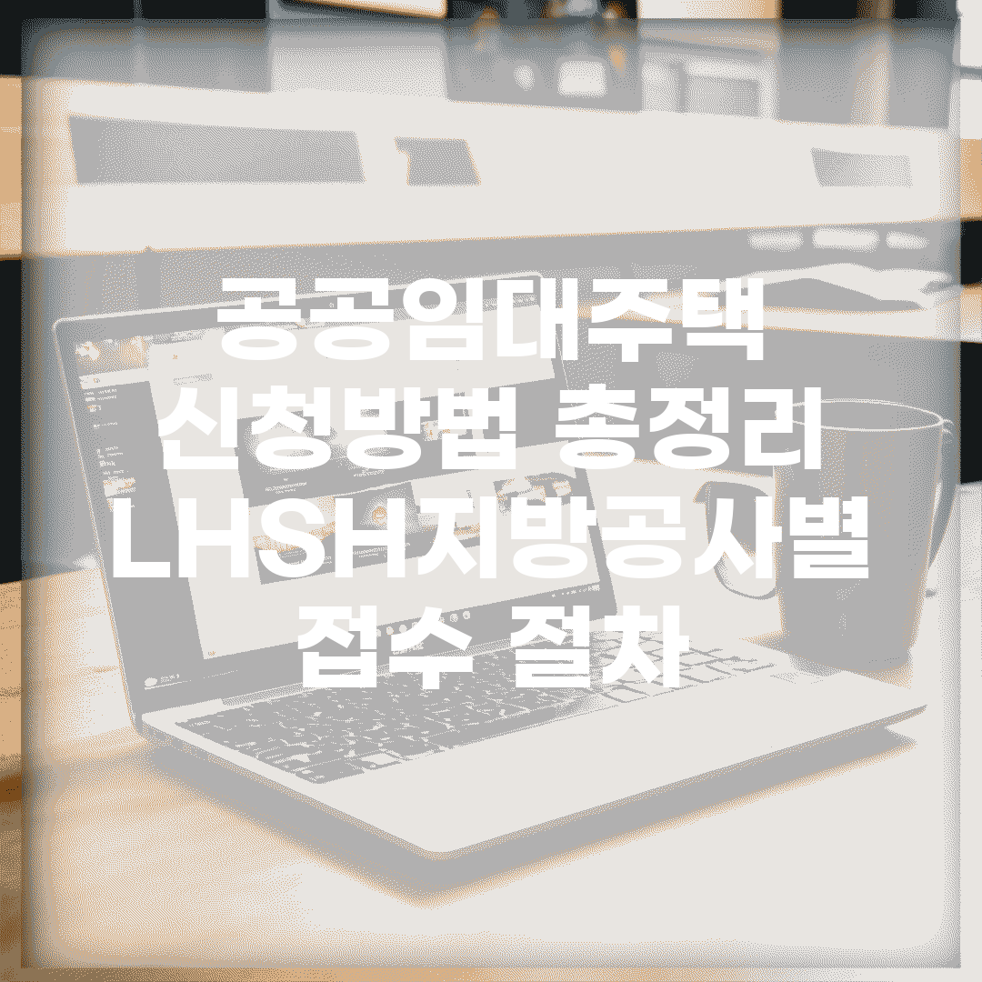공공임대주택 신청방법 총정리 | LH/SH/지방공사별 접수 절차