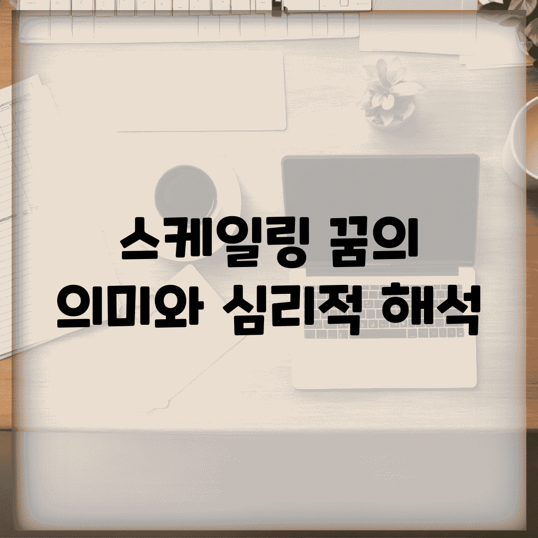 스케일링 꿈의 의미와 심리적 해석