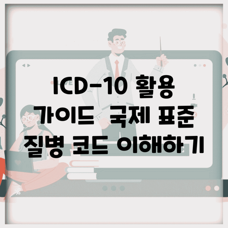 ICD-10 활용 가이드 | 국제 표준 질병 코드 이해하기
