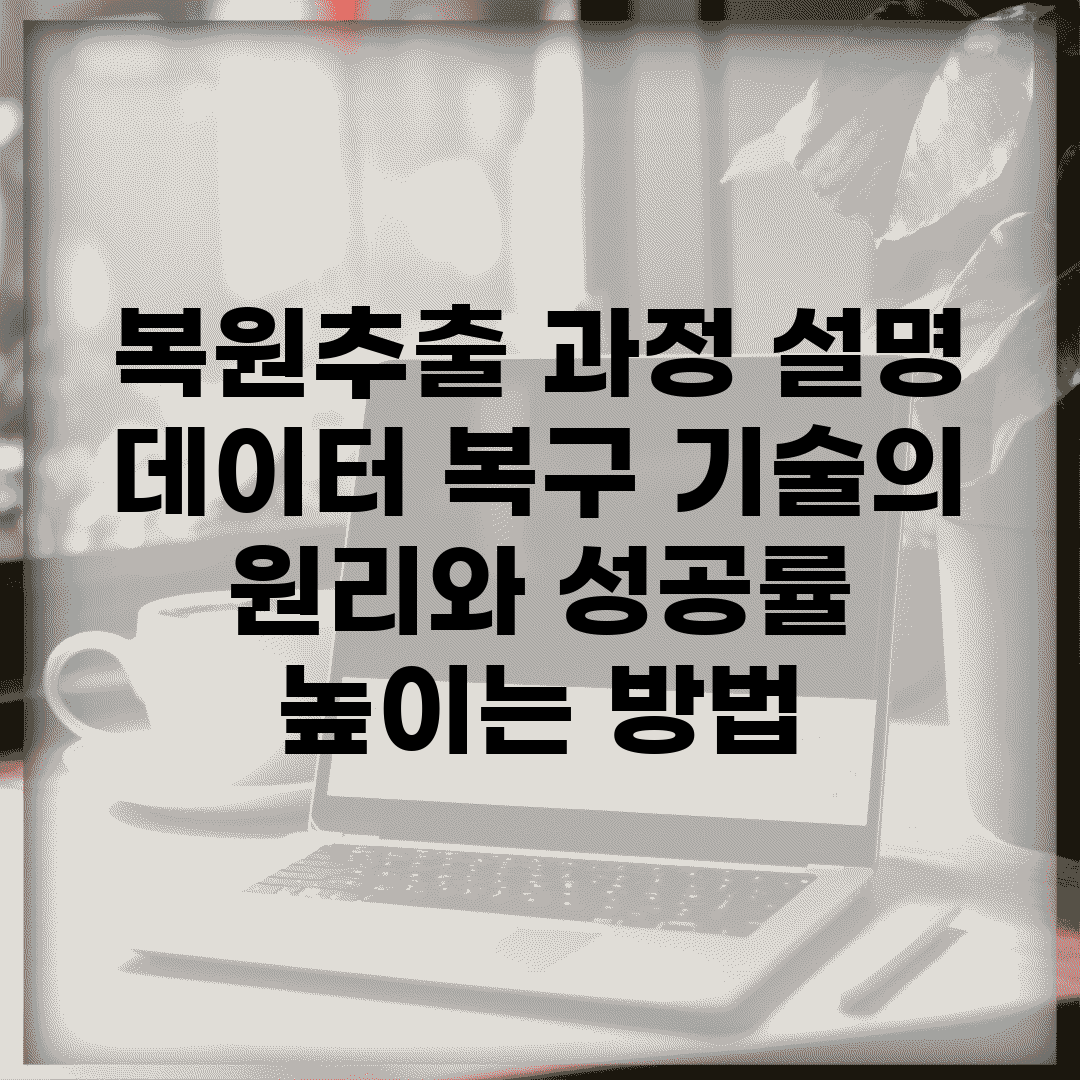 복원추출 과정 설명 | 데이터 복구 기술의 원리와 성공률 높이는 방법