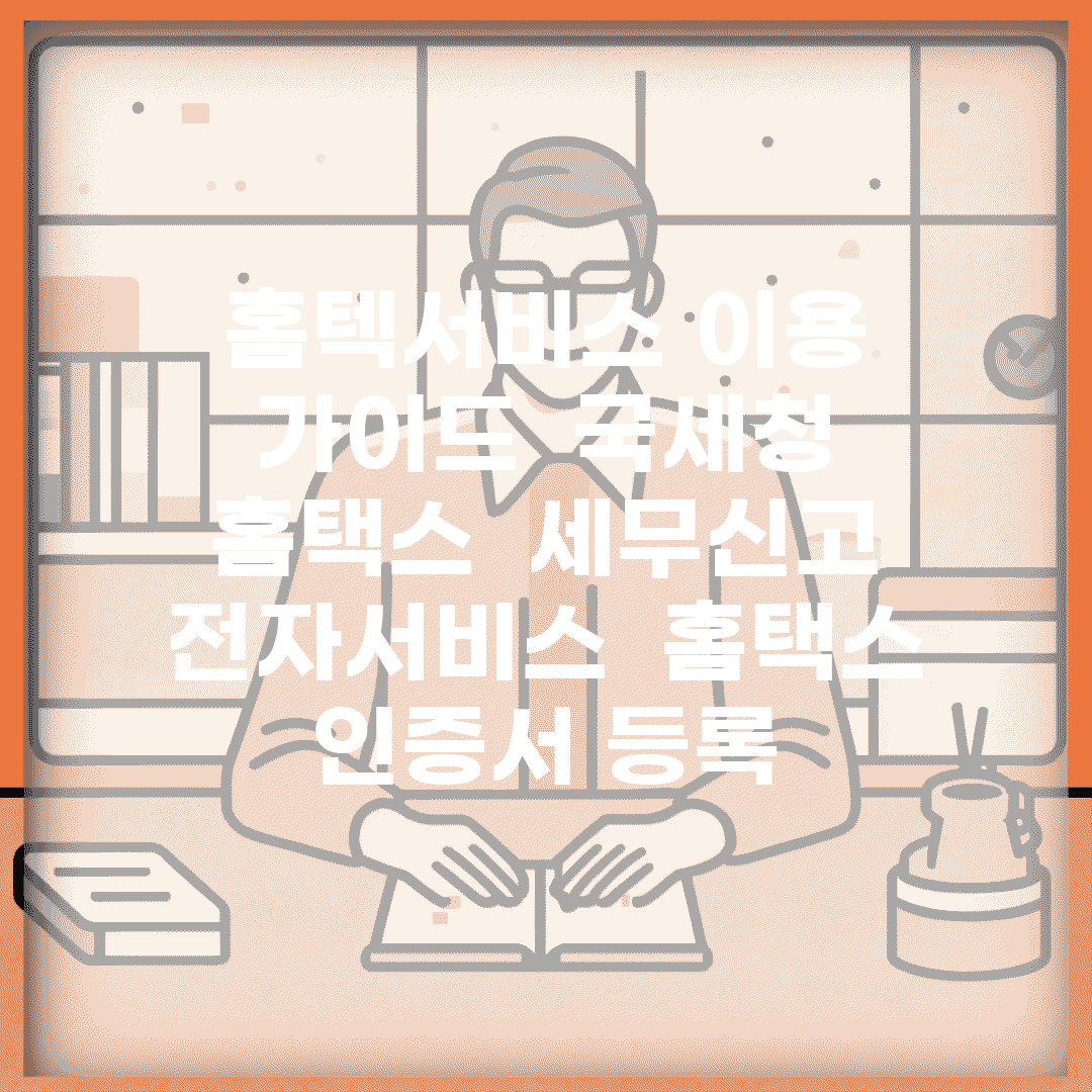 홈텍서비스 이용 가이드 | 국세청 홈택스 | 세무신고 전자서비스 | 홈택스 인증서 등록