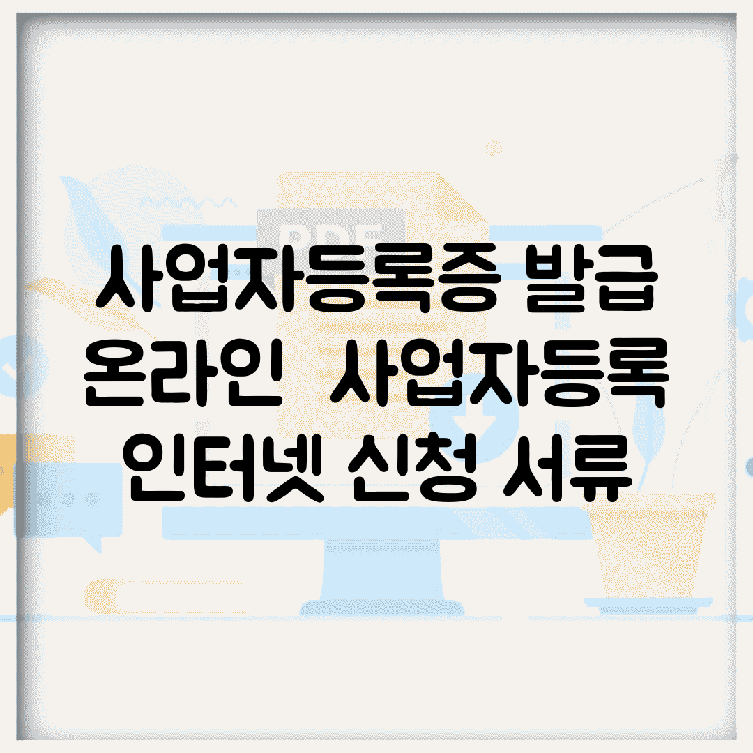 사업자등록증 발급 온라인 | 사업자등록 인터넷 신청 서류