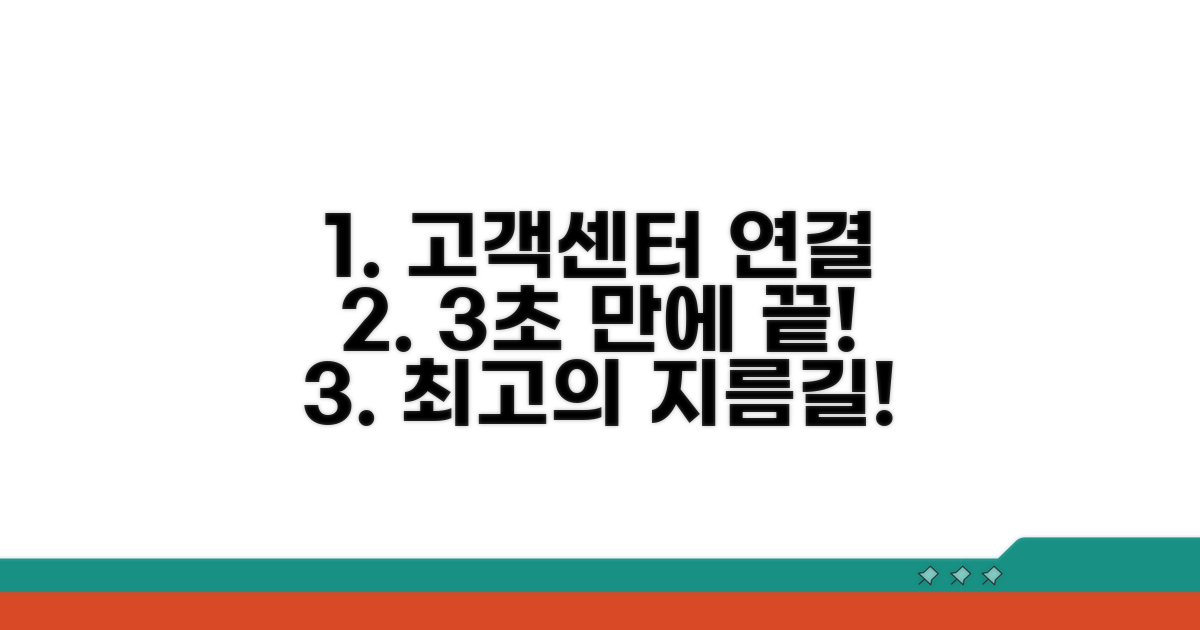 가장 빠른 고객센터 연결 방법