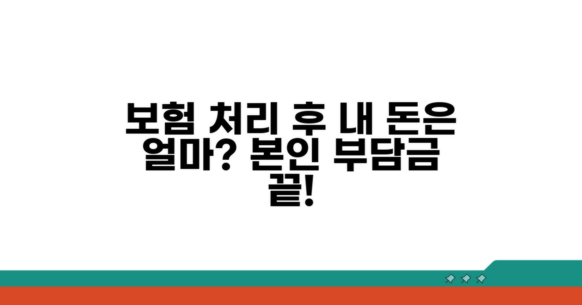 보험 처리, 본인부담금 어떻게 될까?