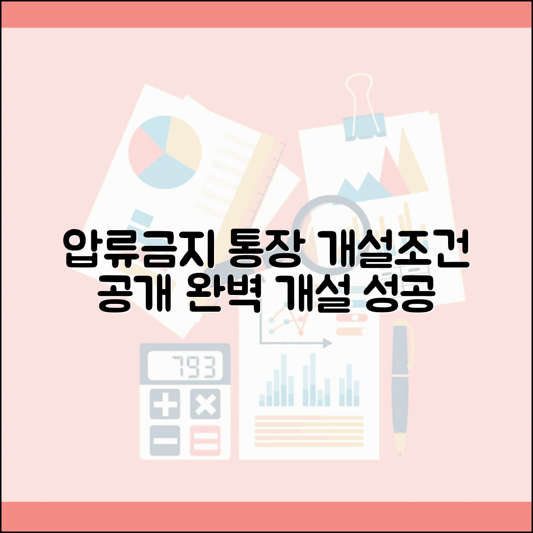 압류금지 통장 만들기 개설 조건 | 압류금지 전용통장 완벽 개설법