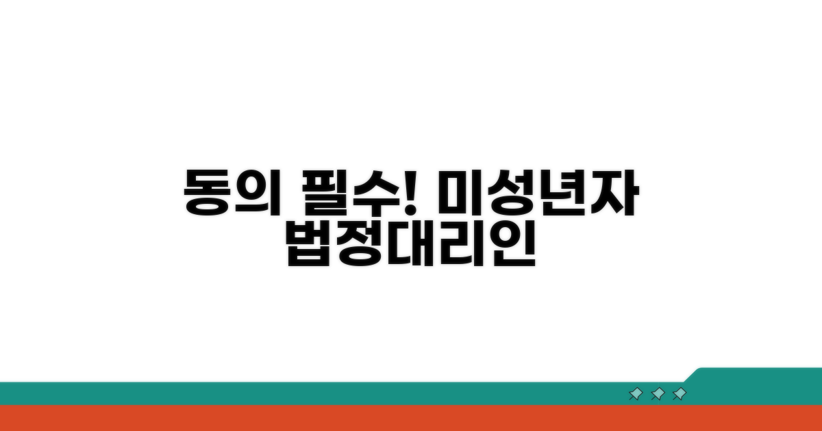 법정대리인 동의, 꼭 필요해요