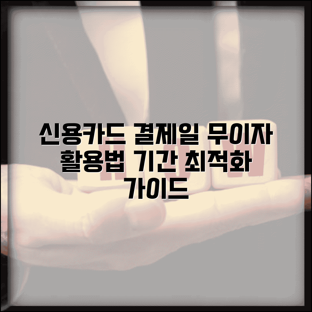 신용카드 결제일별 사용기간 최적화 | 무이자 기간 최대 활용 방법 가이드
