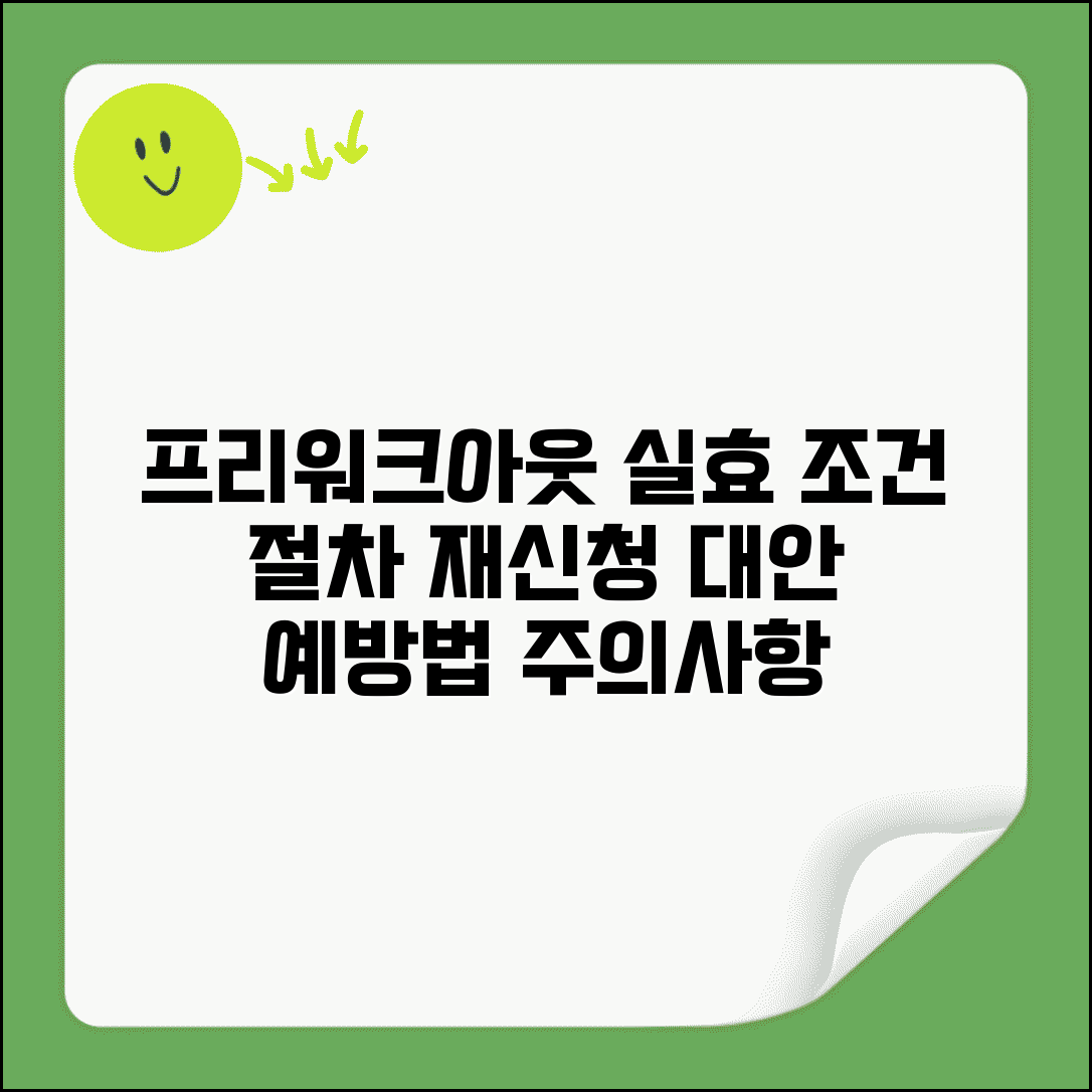 프리워크아웃 실효 조건과 절차 | 실효 사유 | 재신청 방법 | 대안 | 주의사항 | 예방법