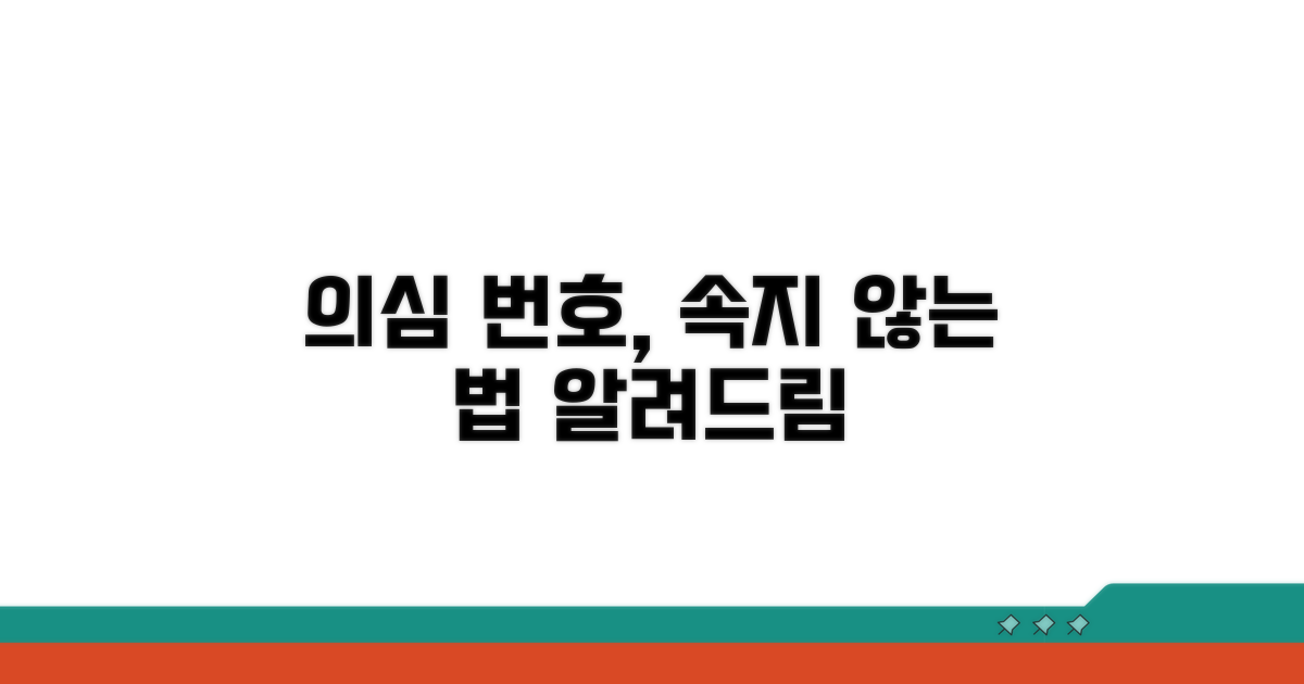 의심 번호, 더 이상 속지 않기