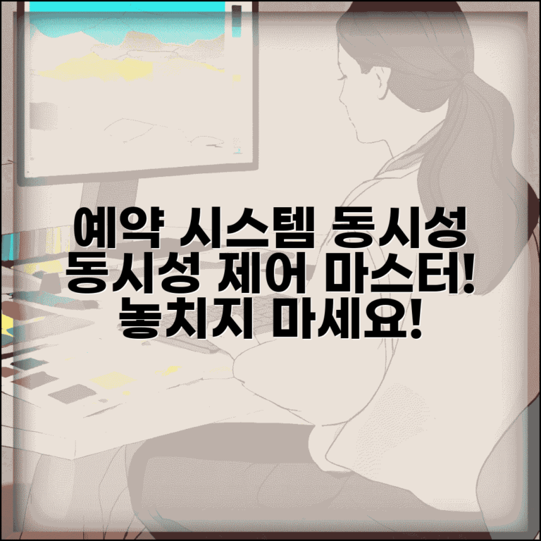 예약시스템 동시성 | 예약 시스템 동시성 제어 완벽가이드