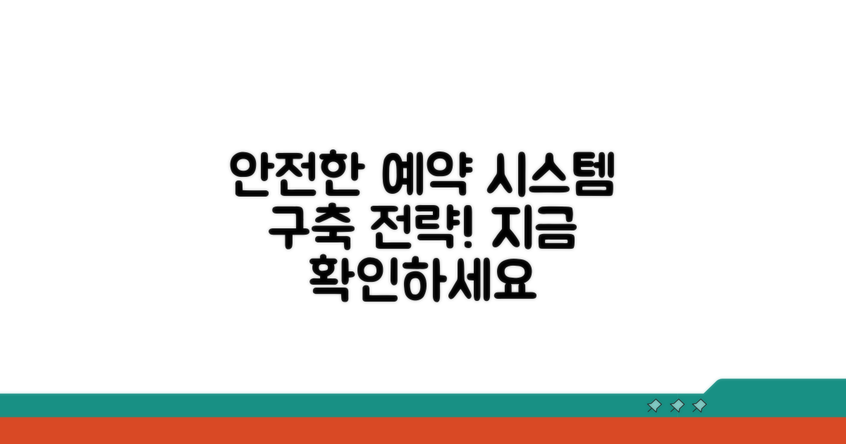 안전한 예약 시스템 구축 전략