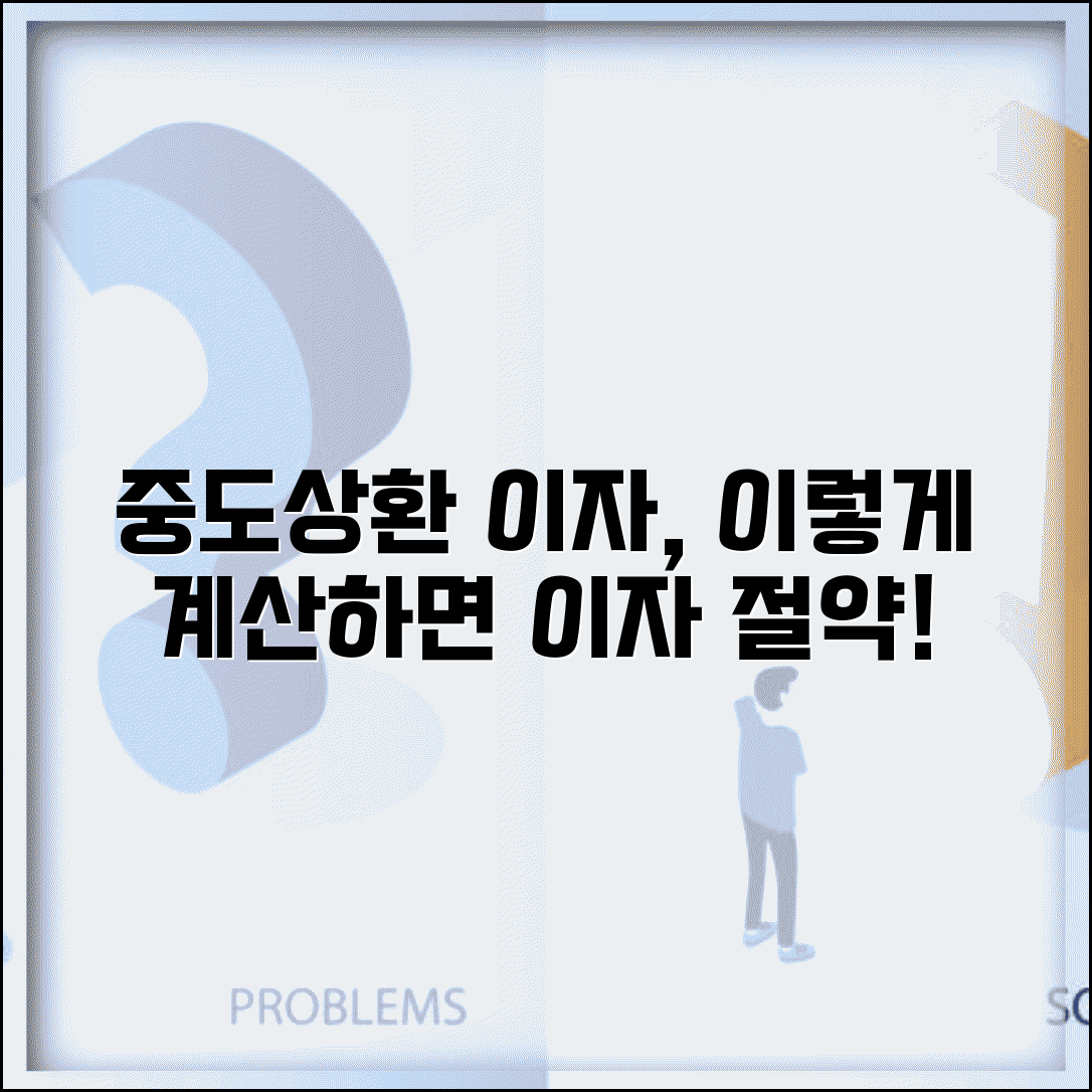 신용대출 중도상환할 때 이자 일할계산 어떻게 되나요 | 중도상환 이자 | 일할계산 | 상환 시점 | 이자 절약