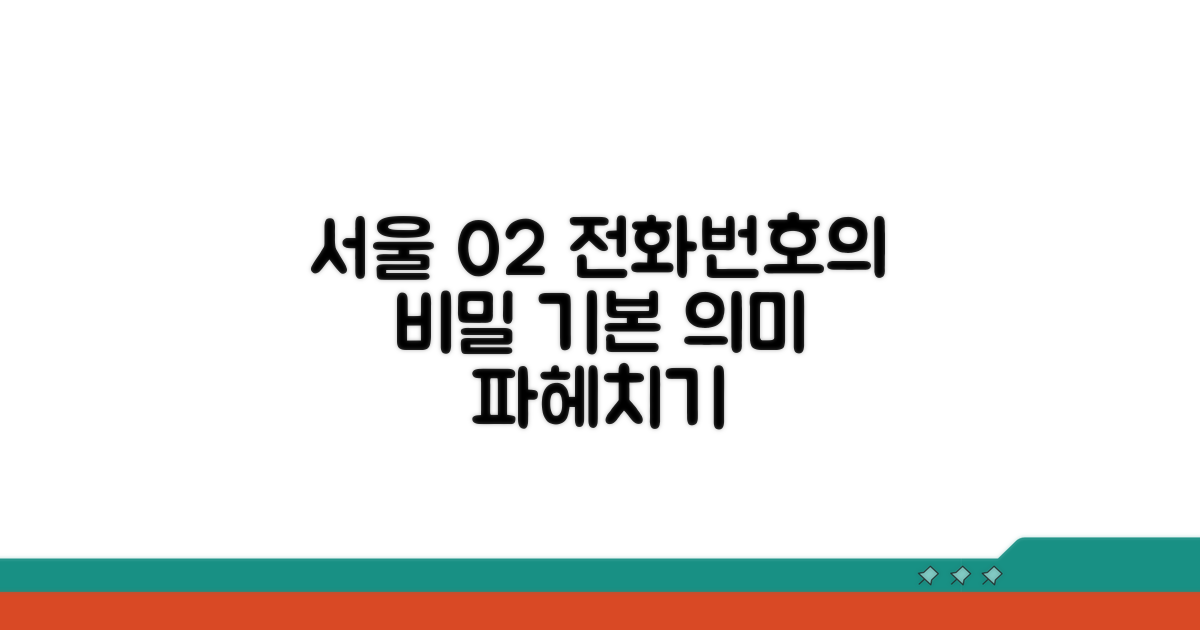 서울 02 전화번호, 기본 의미 파악