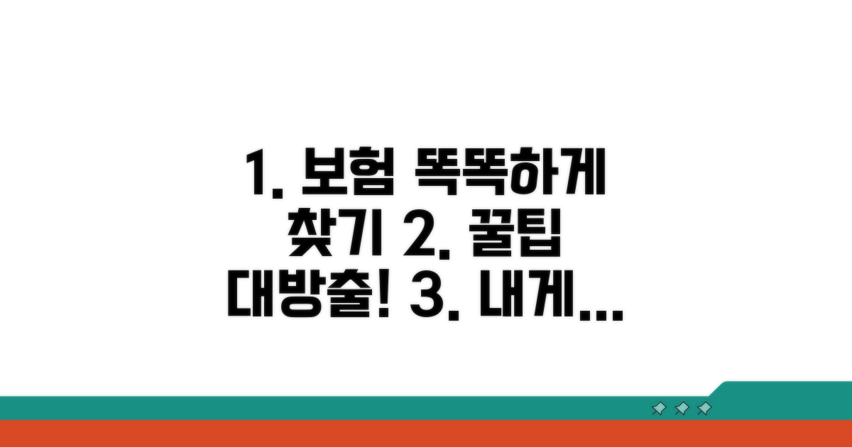 더 나은 보험, 똑똑하게 찾는 꿀팁