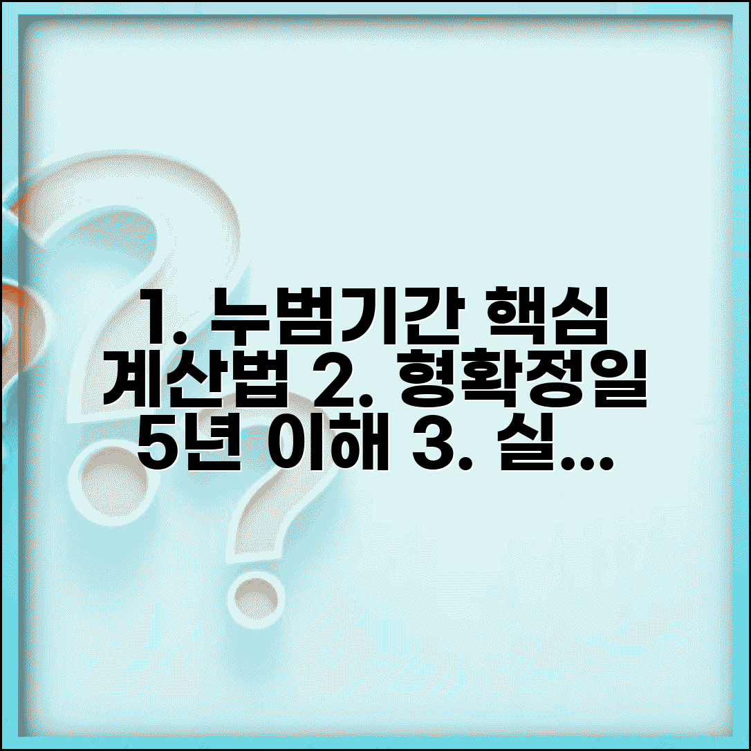 누범기간 계산법 완벽 가이드 | 형 확정일부터 5년 | 누범기간 기산점 | 실제 계산 사례