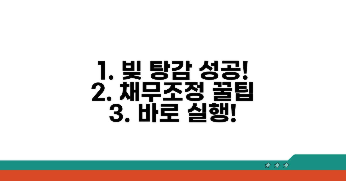 성공적인 채무조정 활용 팁
