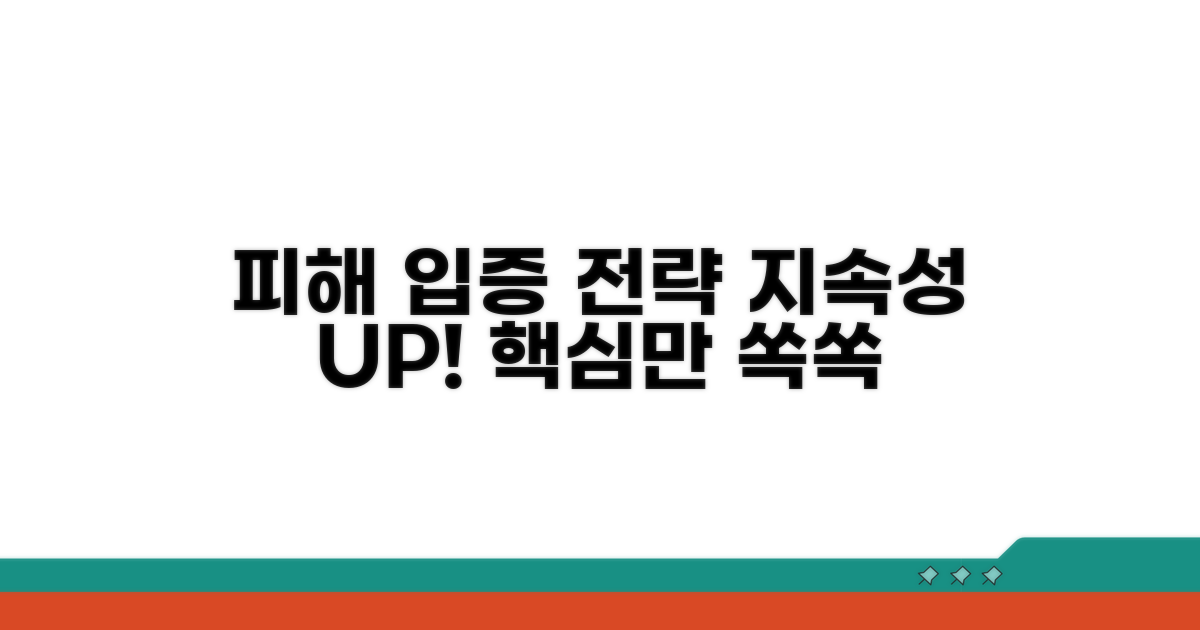 피해 지속성 입증 전략