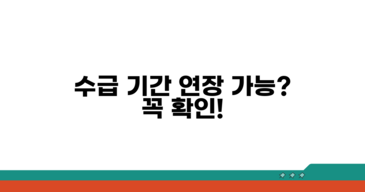 수급 기간 연장 가능할까?