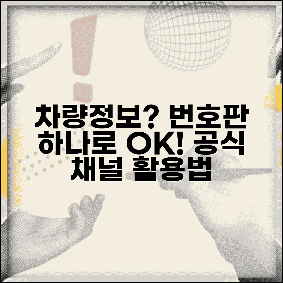차량 정보 확인 공식 채널 번호판 조회 서비스 활용법