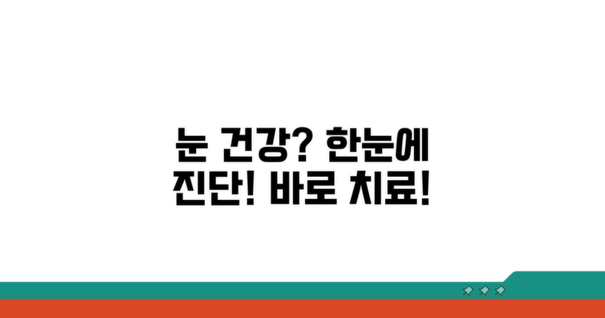 안과 검사 및 치료 정보 한눈에