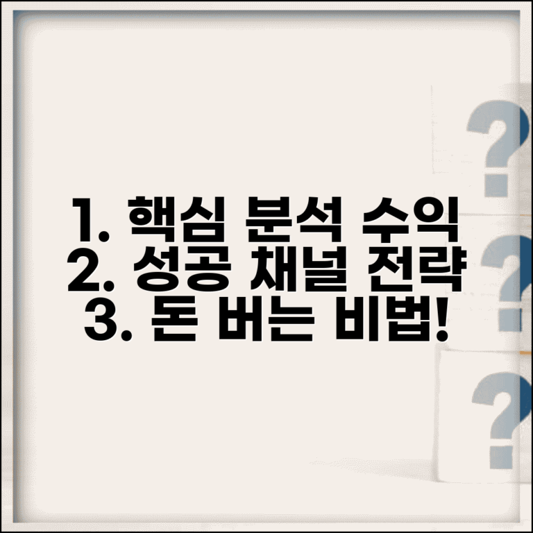 유튜버 콘텐츠 분석과 성공 채널 수익 창출 가이드
