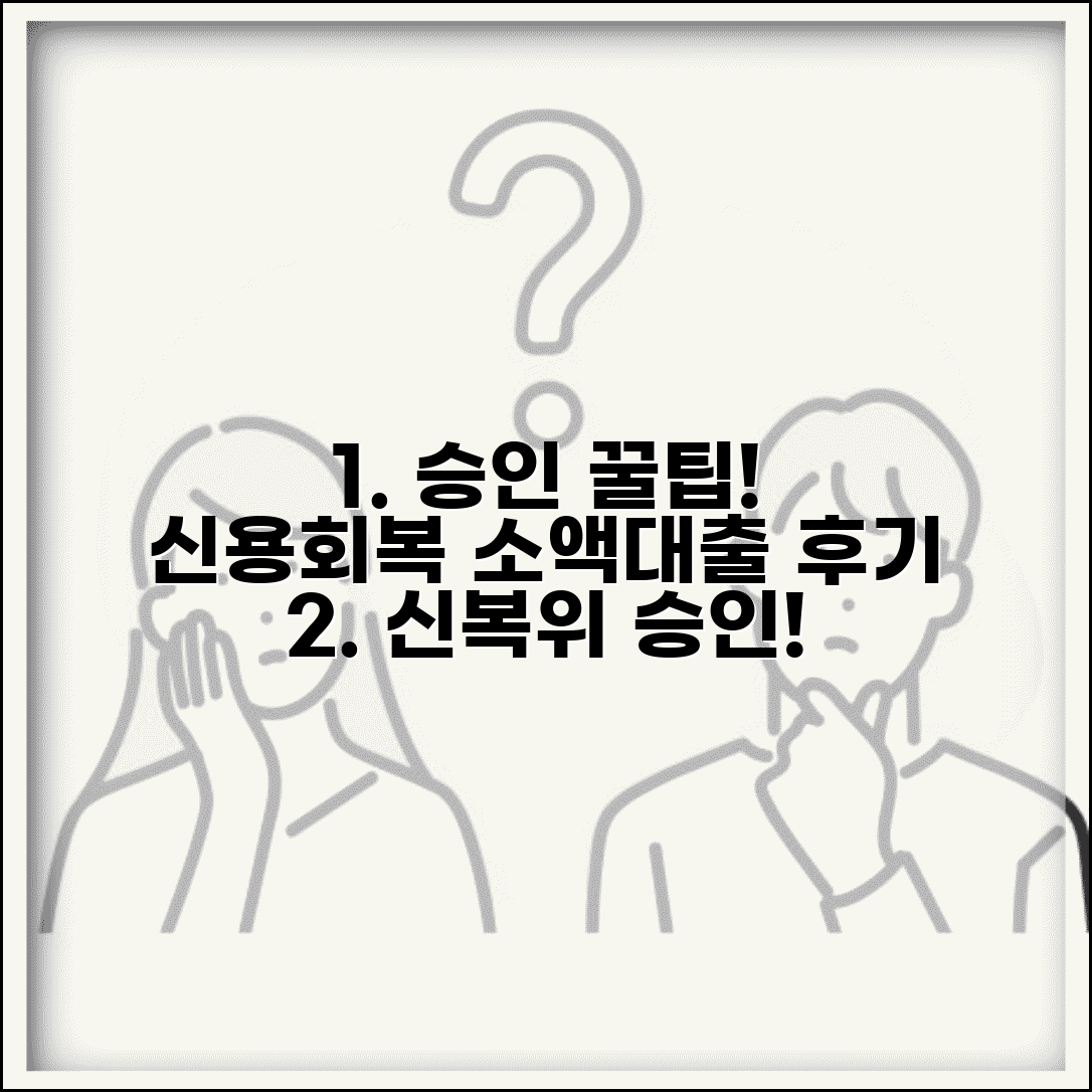 신용회복위원회 소액대출 후기 승인 경험담 알아보기
