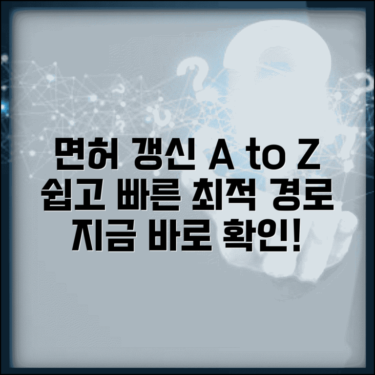 운전면허증 갱신 방법과 상황별 최적 경로 선택