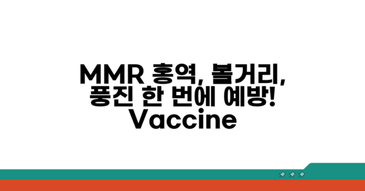 MMR 백신, 홍역 볼거리 풍진 한 번에!