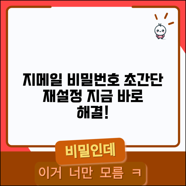 지메일 비밀번호 찾기 재설정 절차 알아보기