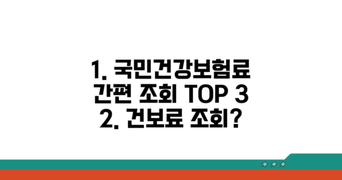국민건강보험료, 간편 조회 방법