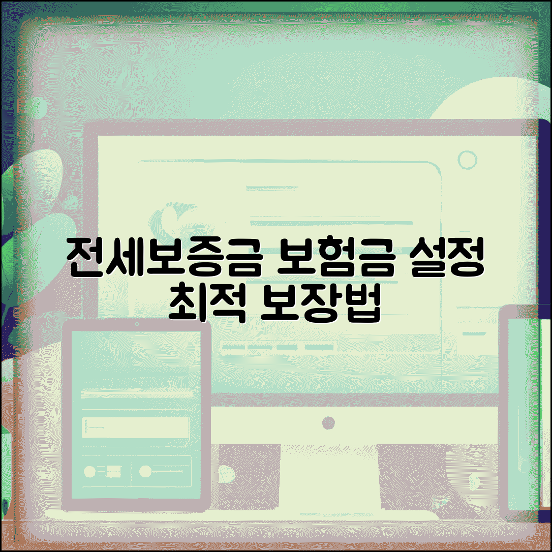 전세보증보험 가입금액 설정과 보증금별 최적 보장법