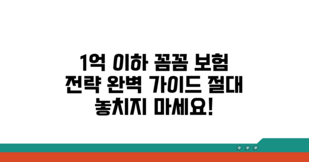 보증금 1억 이하 꼼꼼 보험 전략