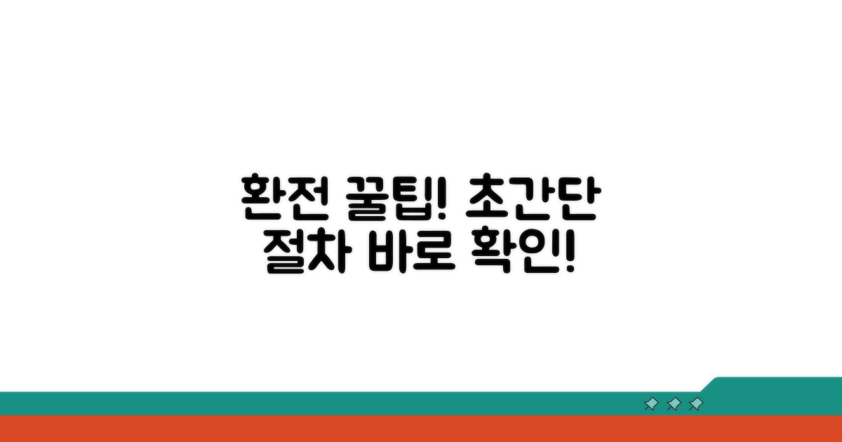 알기 쉬운 환전 절차 안내