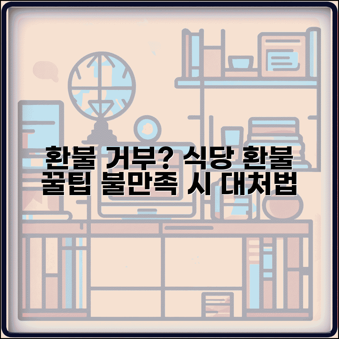 환불거부 식당 대처법과 서비스 불만족 환불 요령