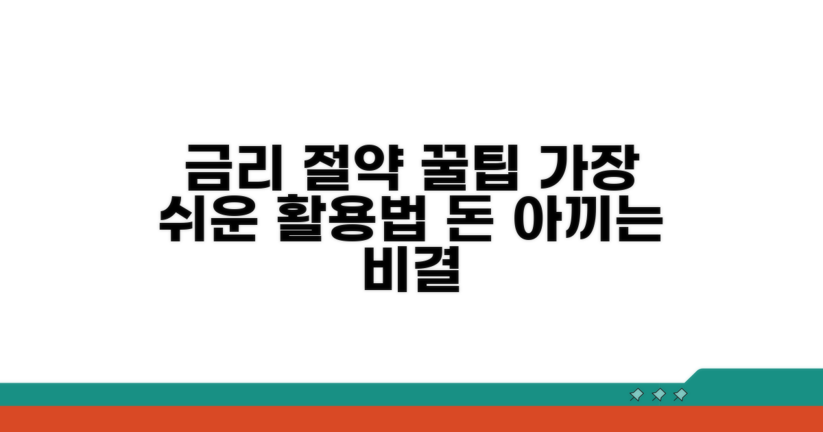 금리 절약 꿀팁과 활용법