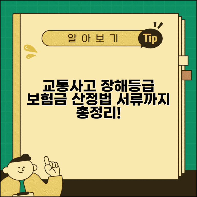 교통사고 장해등급 기준 제대로 알기 | 자동차보험 장해등급, 산정 방법, 서류 총정리