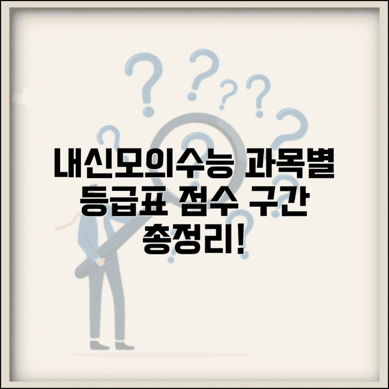 등급표 내신 모의고사 수능별 | 과목별 등급 기준표 점수 구간 총정리
