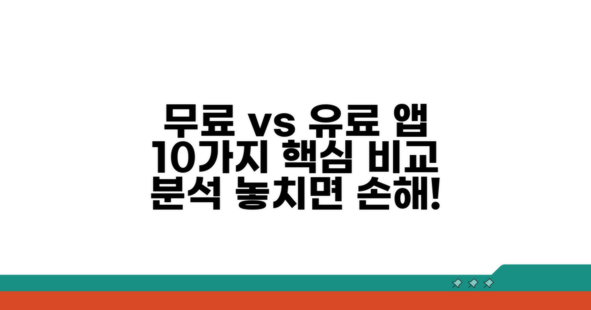 무료 유료 앱 10가지 비교