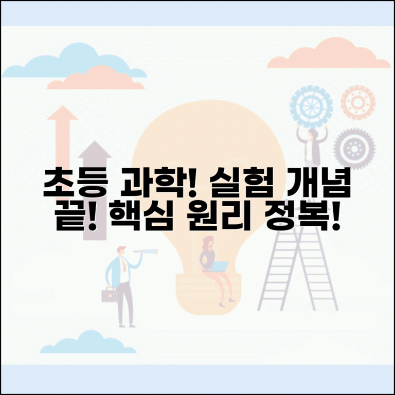 초등 과학 단원평가 실험 개념 총정리 | 단원별 핵심 원리와 용어 완벽 이해