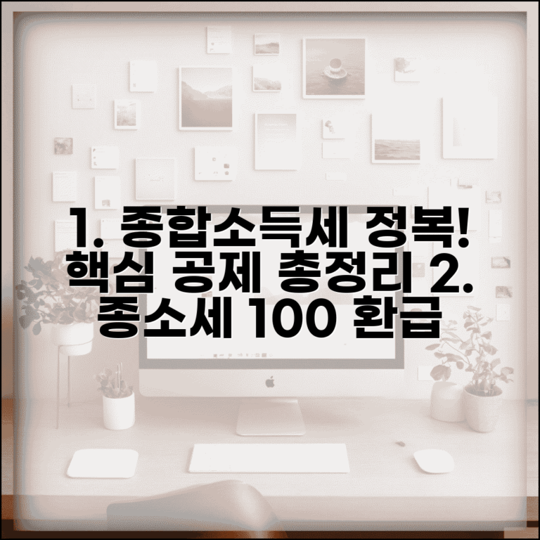 종합소득세 계산 과정 | 종소세 소득공제 세액공제 단계별 방법 총정리