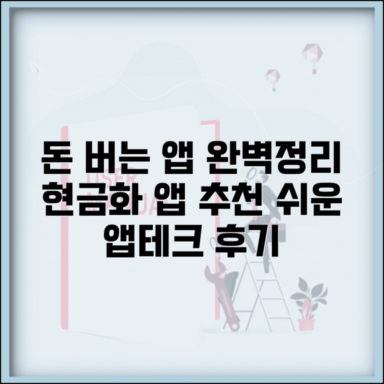 현금화 앱테크 완벽정리 | 돈 버는 앱 추천, 조건, 후기 총정리