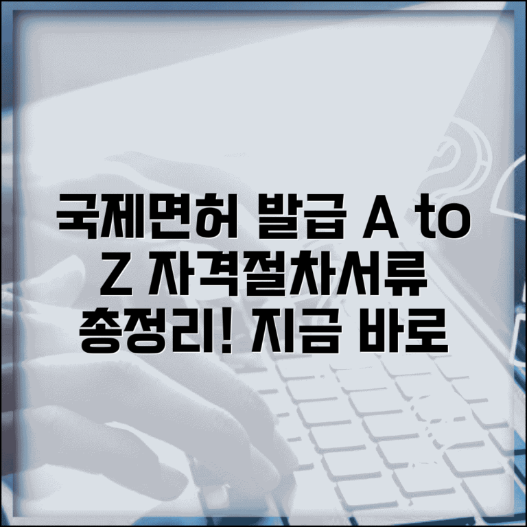 국제운전면허 발급 자격 조건 | 국내 면허 국제 면허 발급 절차 및 필요 서류 총정리