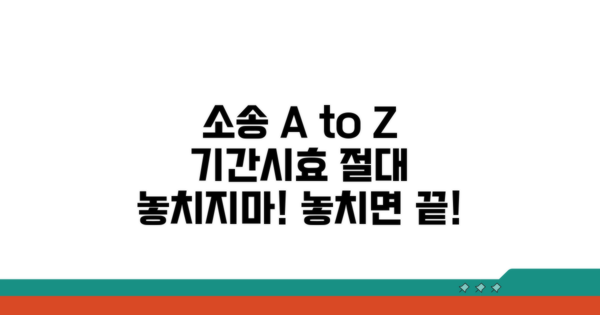 소송 기간과 시효, 놓치지 마세요