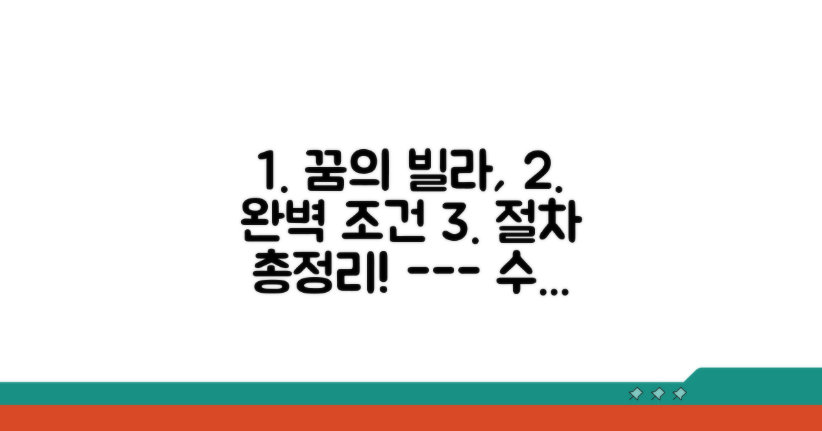 매력적인 빌라, 조건과 절차 총정리