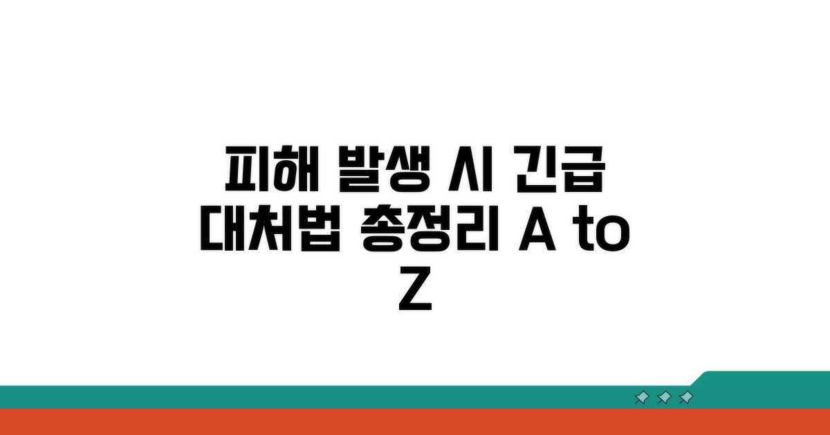 피해 발생 시 대처 방법 총정리